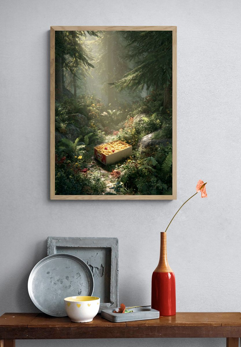 Forest Snack Box — Nature Print. — room view 3