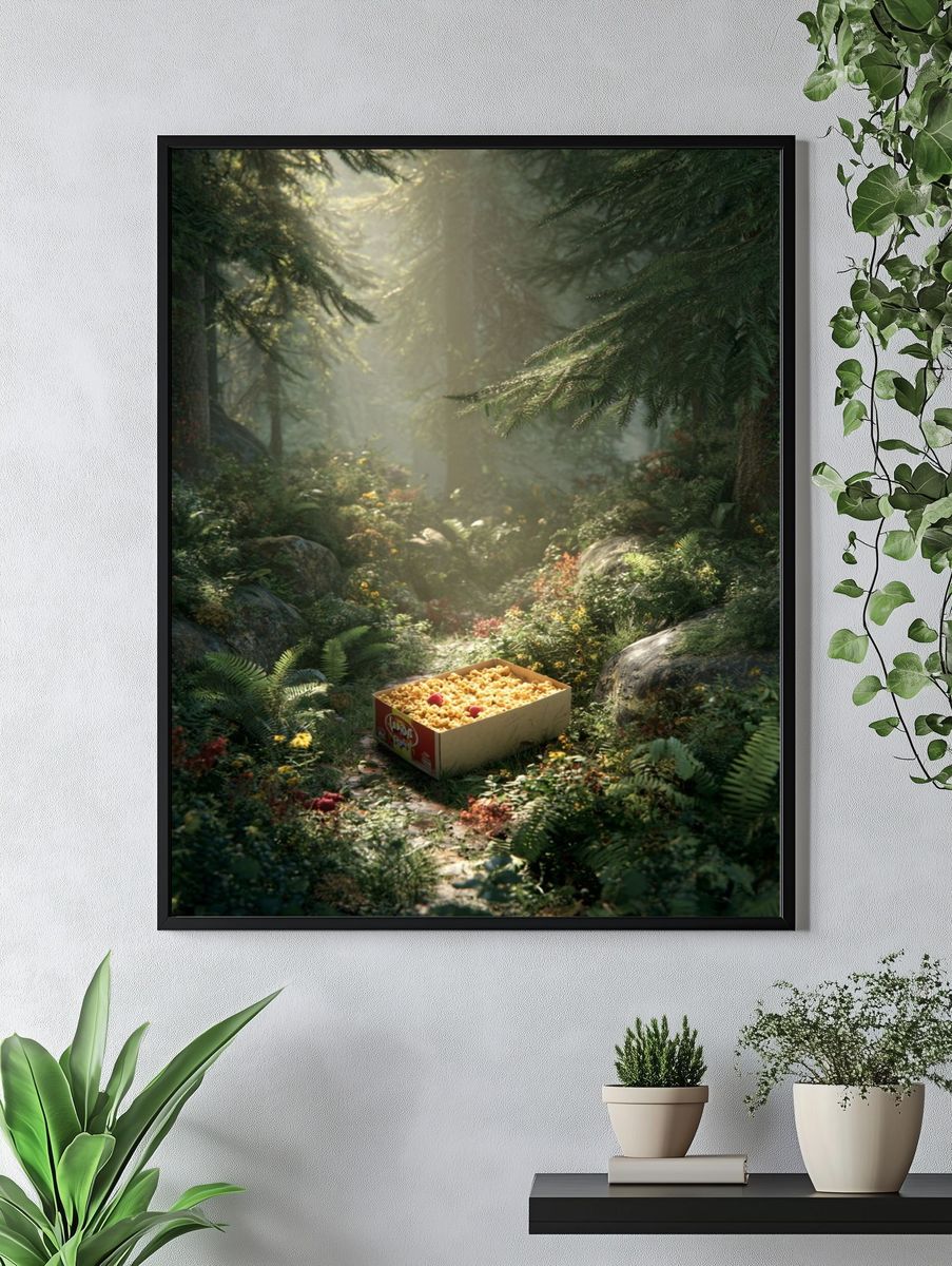 Forest Snack Box — Nature Print. — room view 4