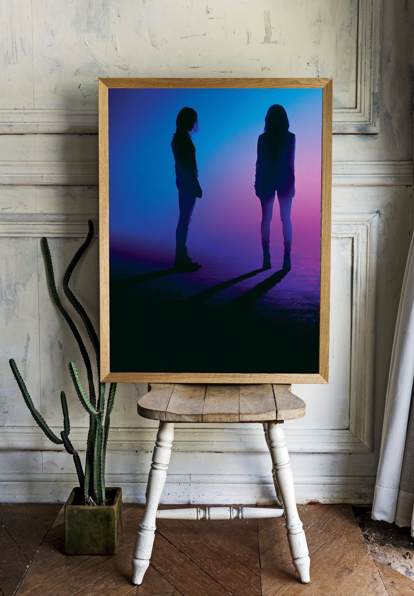 Neon Silhouettes Photography Poster. room preview
