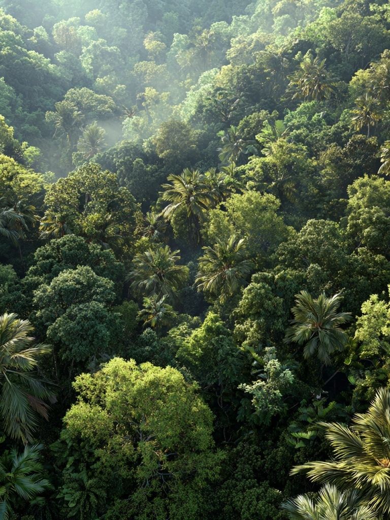 Lush Tropical Forest — Nature Print. poster detail