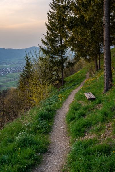 Serene Nature Path — Photography Print. poster