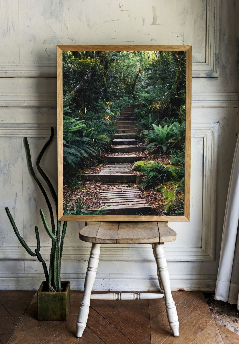 Forest Pathway — Nature Poster. room preview