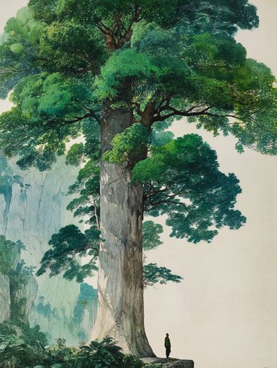 Majestic Tree in Nature — Art Print
