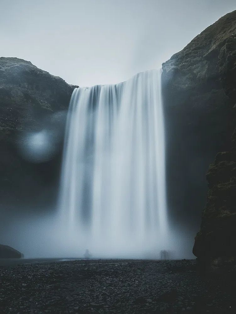 Seljalandsfoss Waterfall — Nature Print. poster — nature art