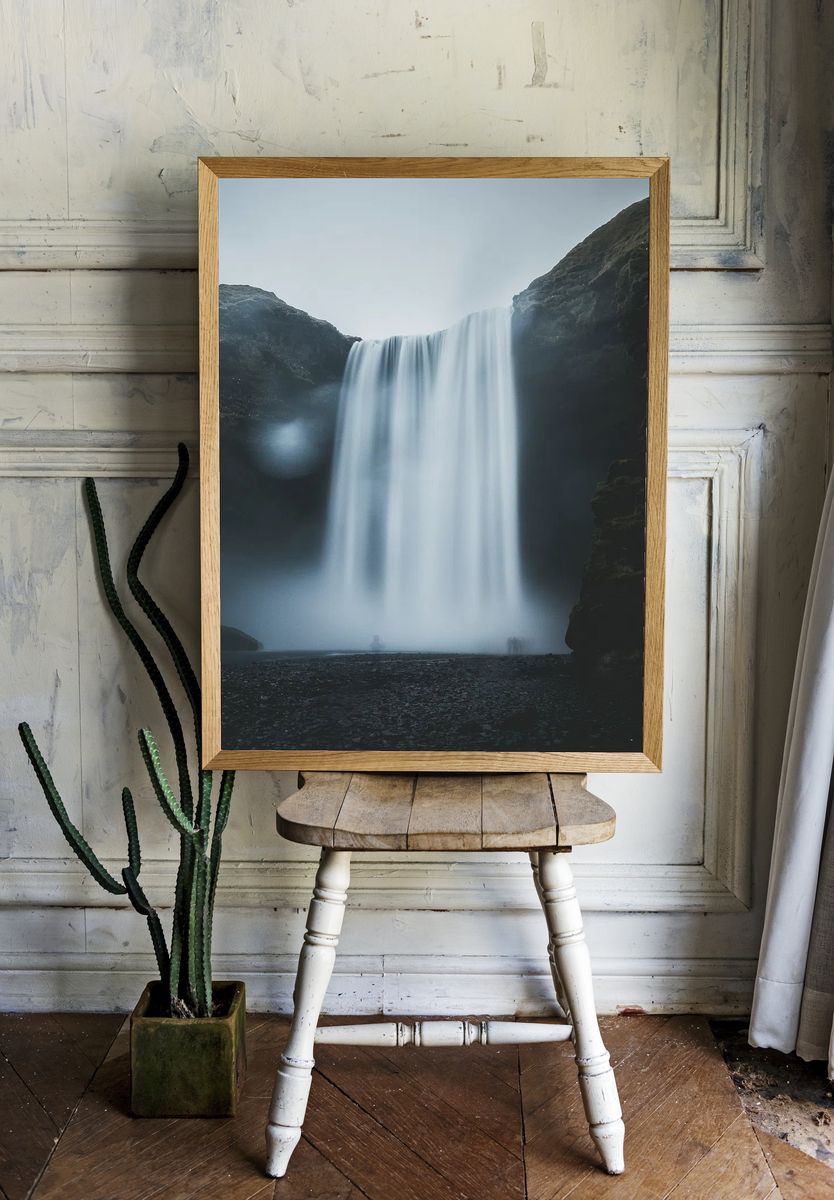 Seljalandsfoss Waterfall — Nature Print. room preview