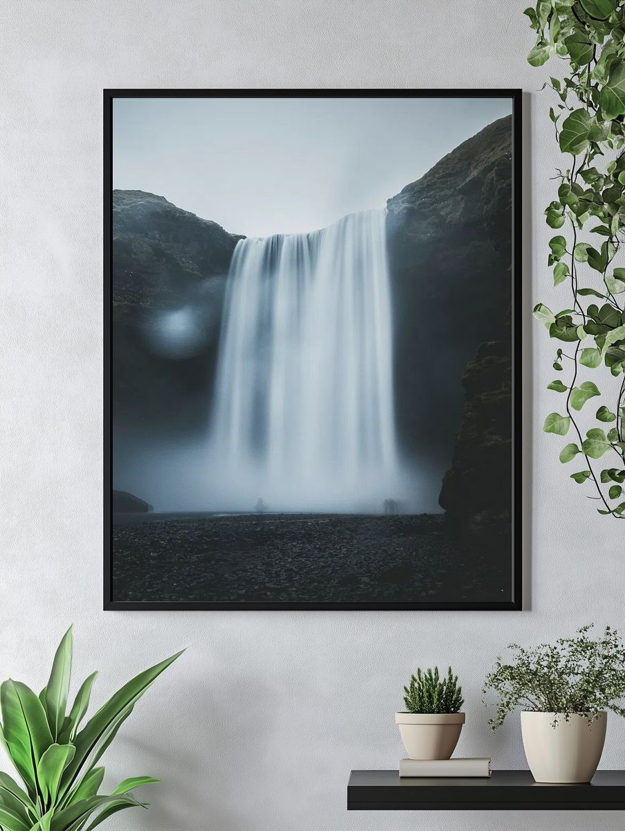 Seljalandsfoss Waterfall — Nature Print. — room view 4