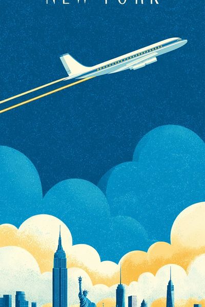 New York — Vintage Travel Print. poster