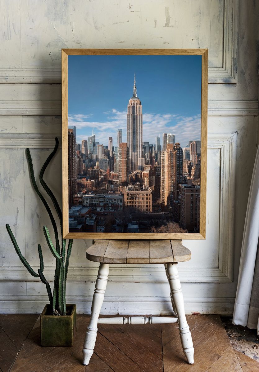New York Skyline Photography Poster. — room view 1