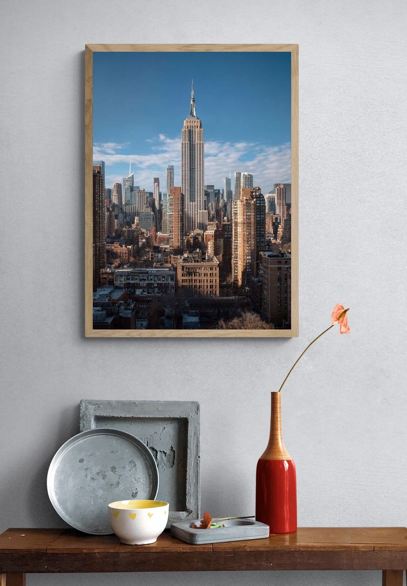 New York Skyline Photography Poster. — room view 3