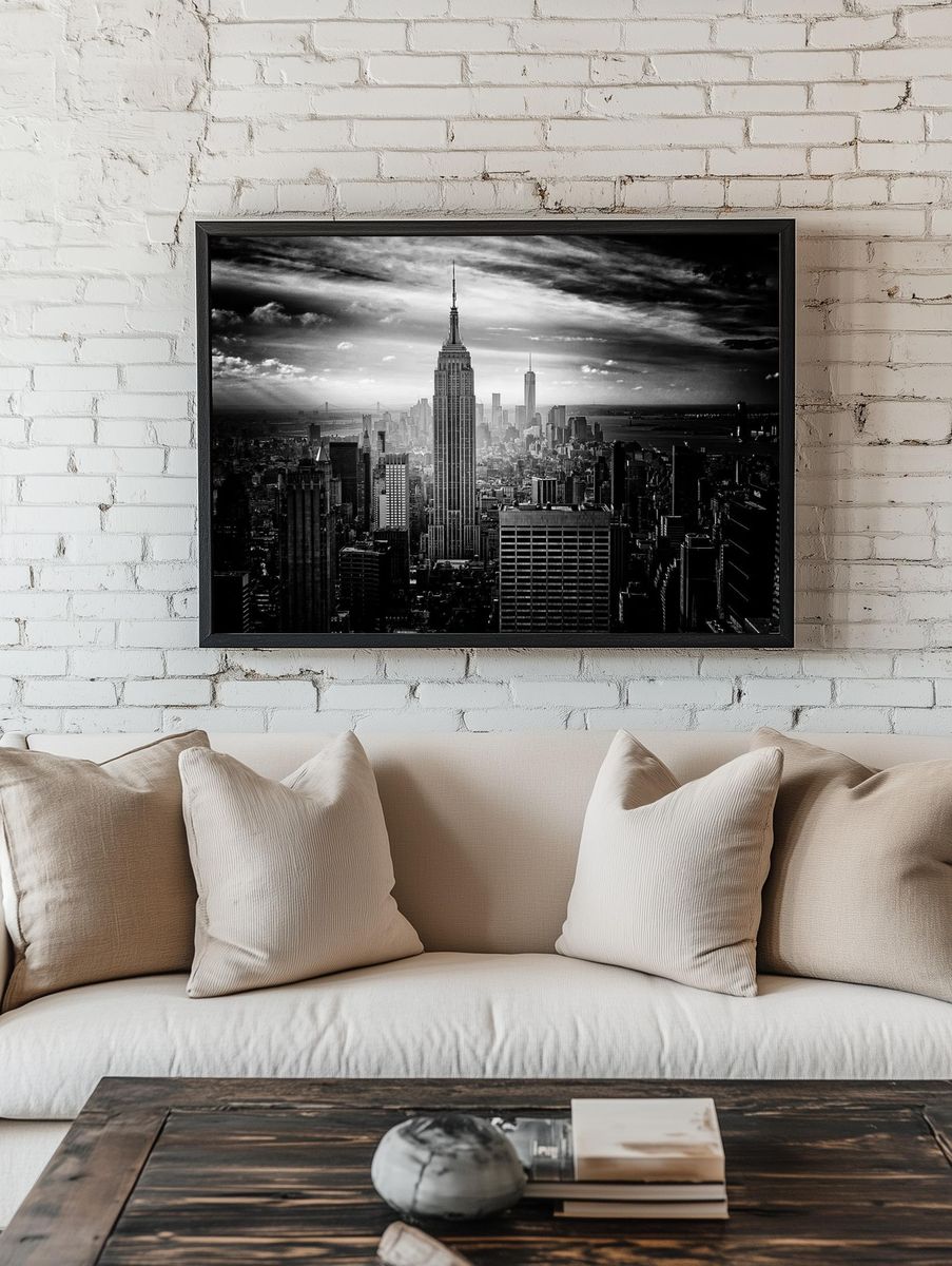 Black white photo Empire State. — room view 1