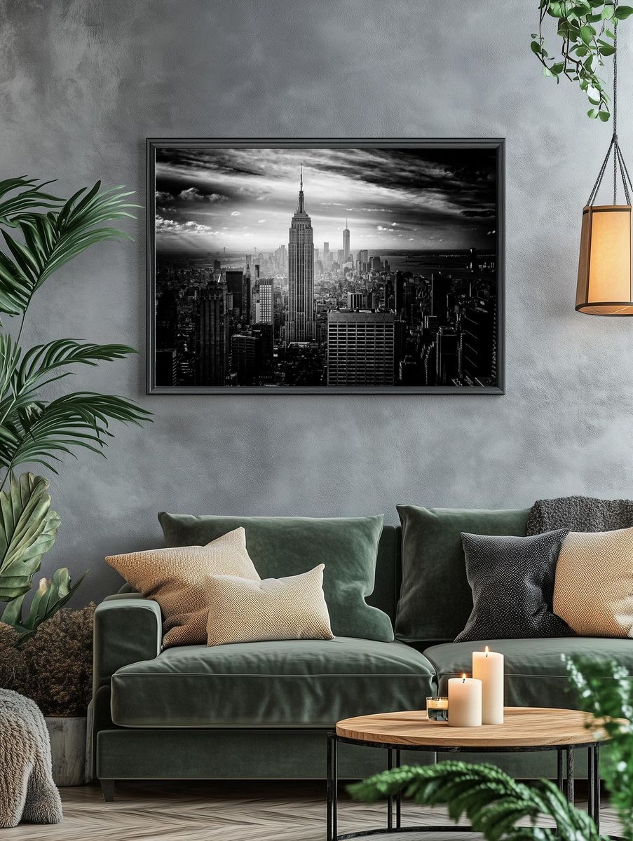 Black white photo Empire State. — room view 4