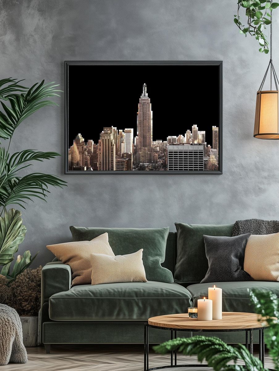 Empire State Building — Urban Photography Poster. — room view 4
