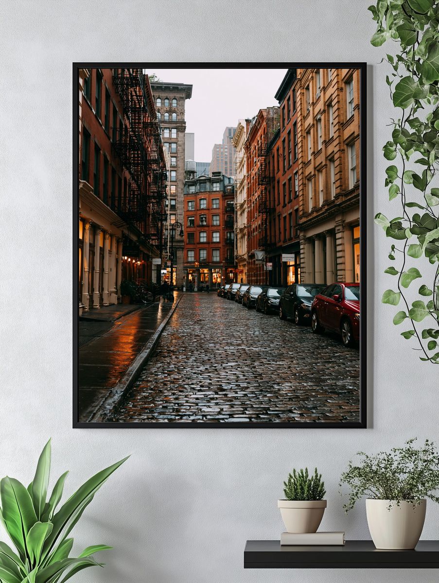 Rainy New York Street Photography Poster. — room view 4