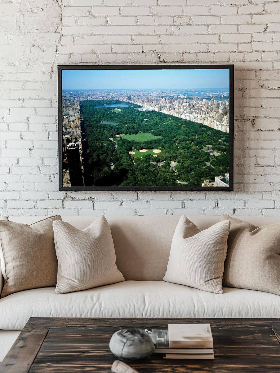 Central Park Aerial View — Photography Print. — room view 1