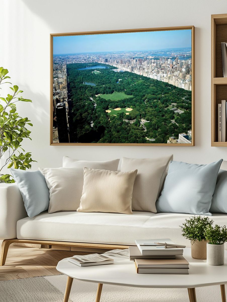 Central Park Aerial View — Photography Print. — room view 2