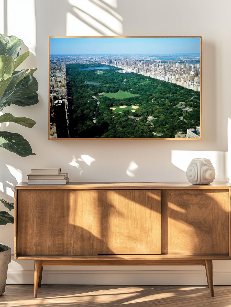 Central Park Aerial View — Photography Print. — room view 3
