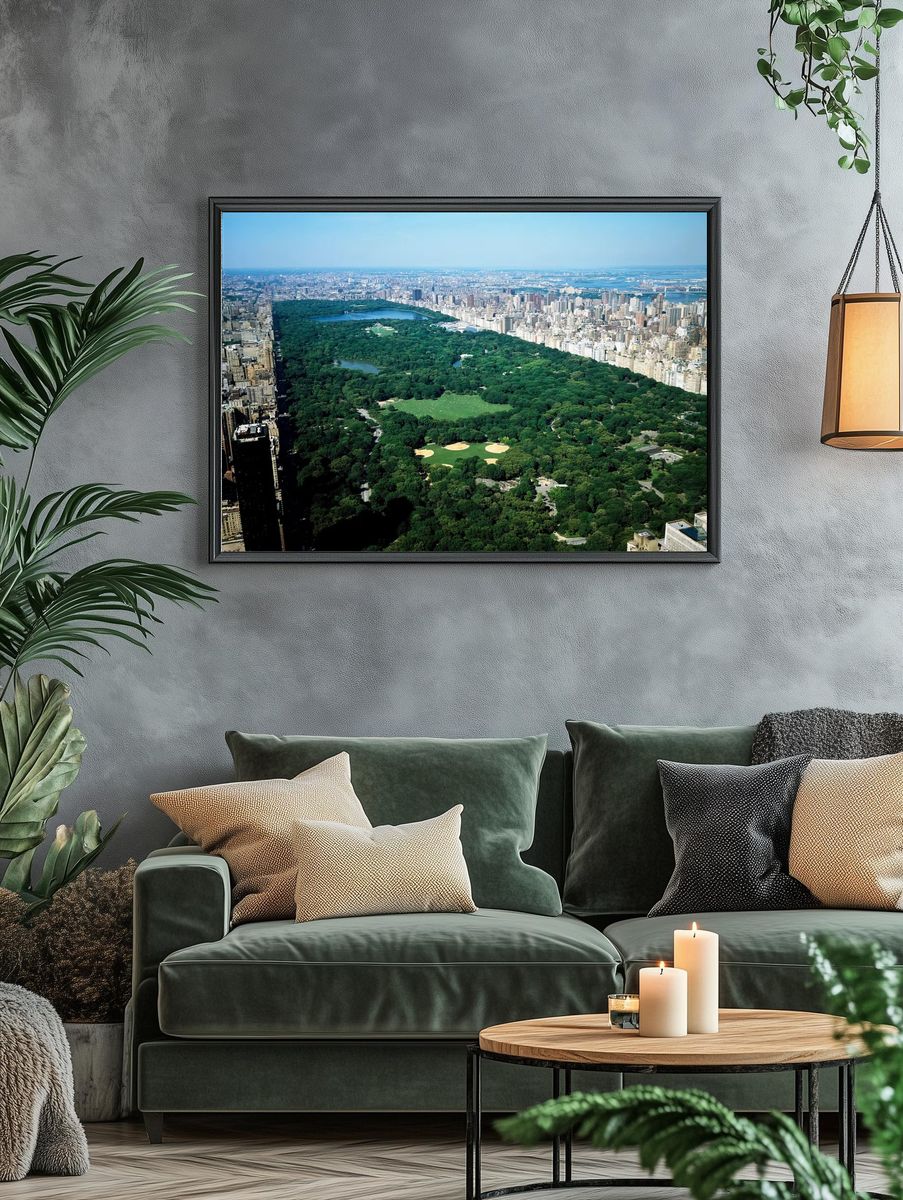 Central Park Aerial View — Photography Print. — room view 4