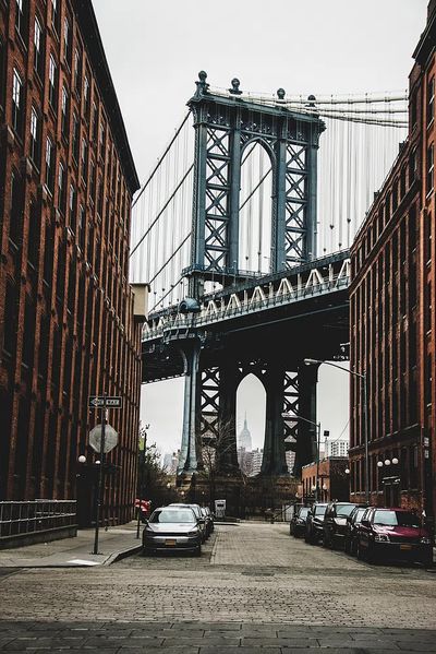 Manhattan Bridge — Urban Photography Poster. poster
