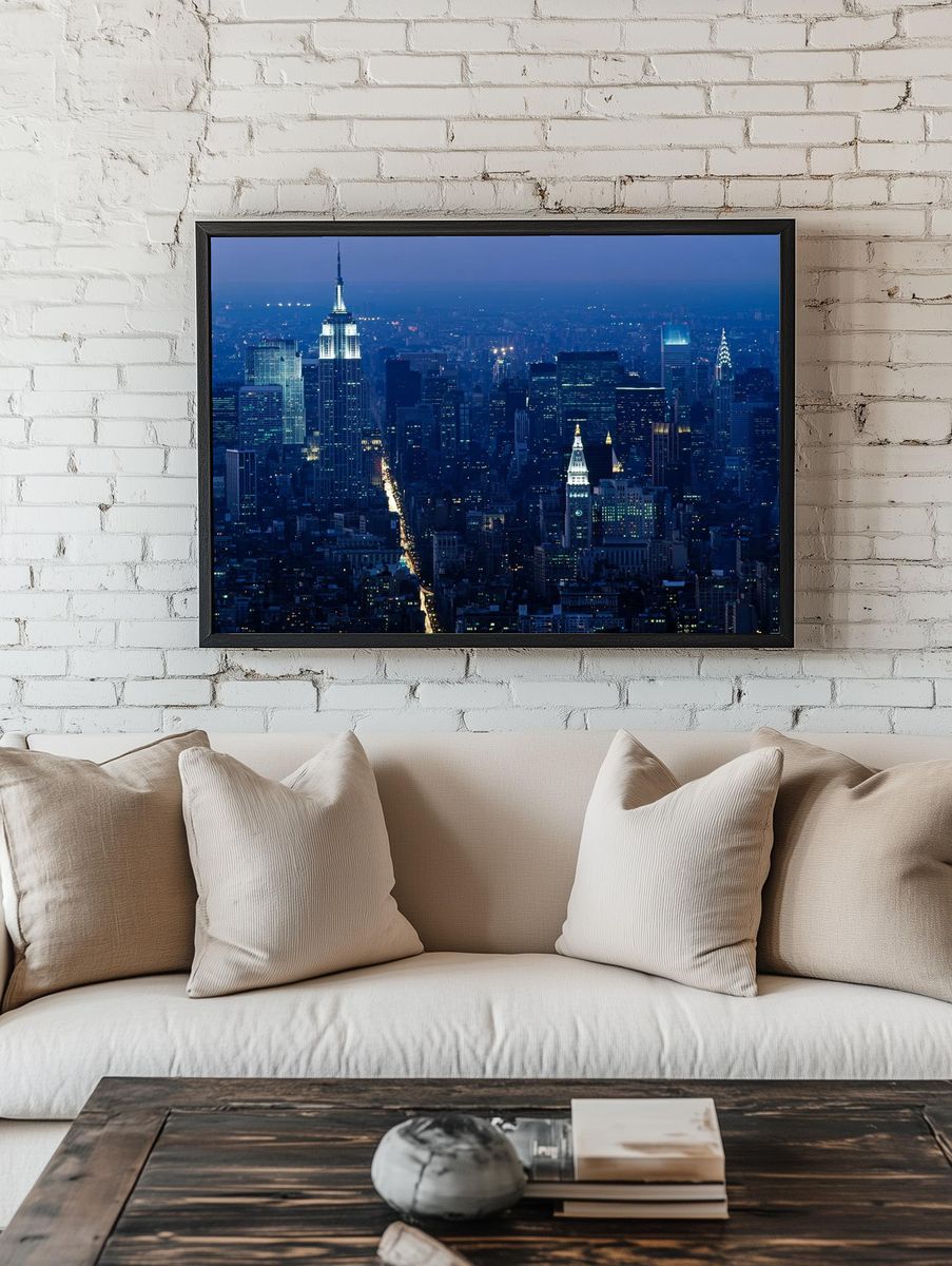 New York City Skyline — Photography Print. — room view 1