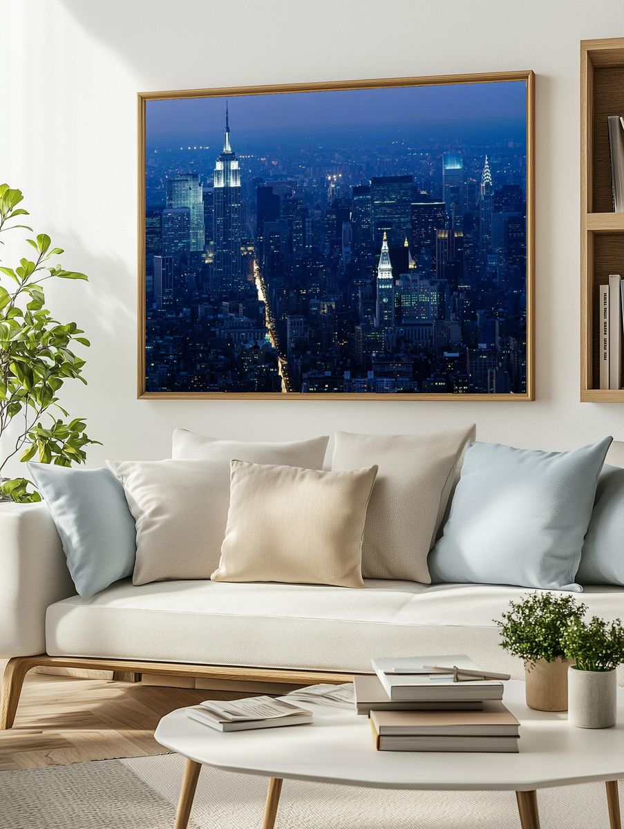 New York City Skyline — Photography Print. — room view 2