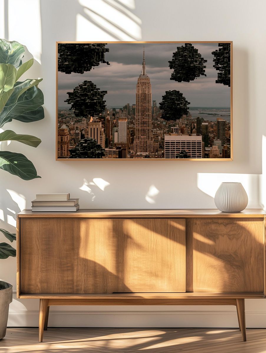 Empire State Skyline Poster. — room view 3