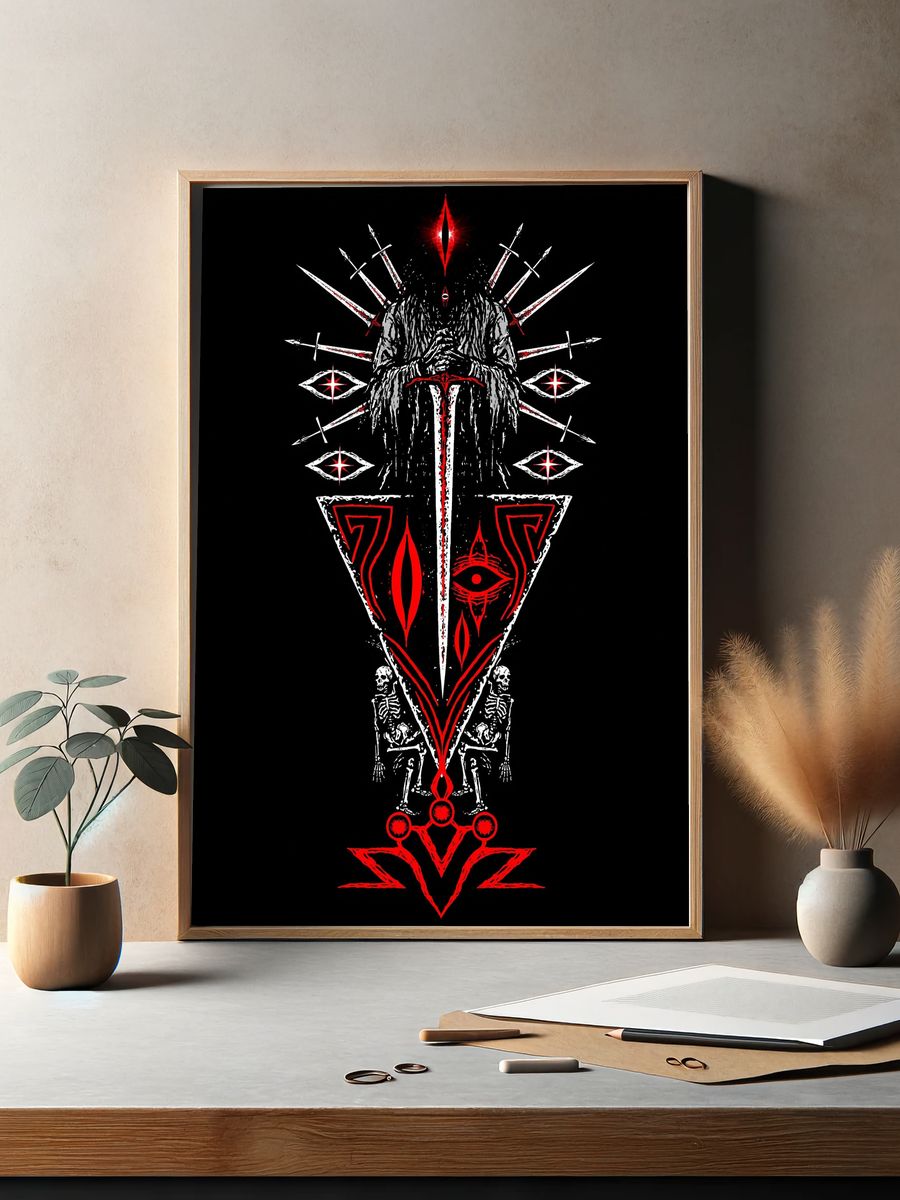 Occult Blade Ritual Print. — room view 2