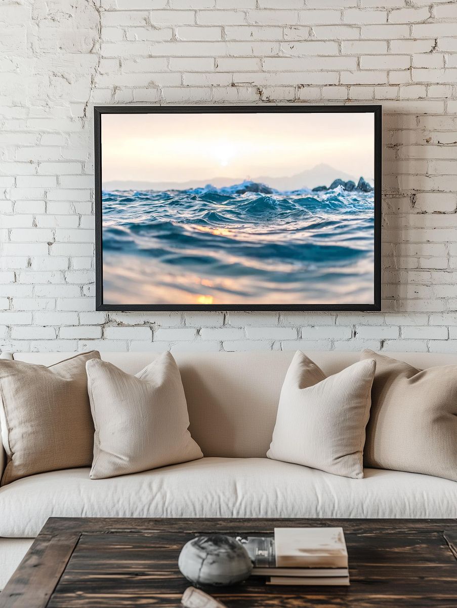 Ocean waves rippling Kavourotrypes Beach. — room view 1