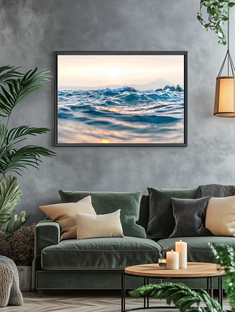 Ocean waves rippling Kavourotrypes Beach. — room view 4