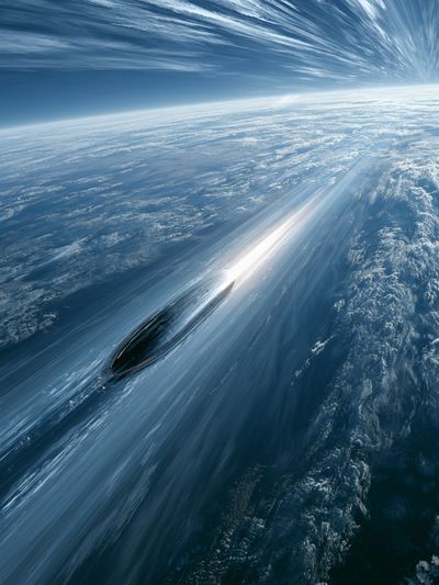 Ocean Speed Abstract Poster. poster