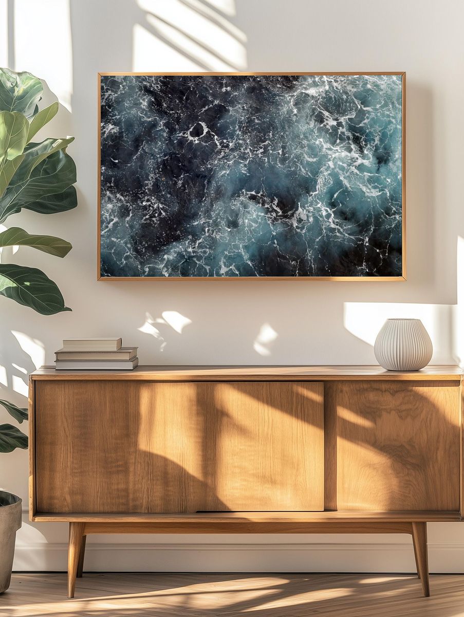 Ocean Waves — Photography Print. — room view 3