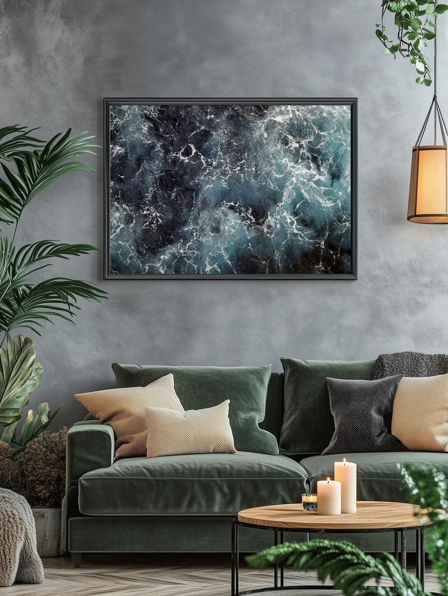 Ocean Waves — Photography Print. — room view 4