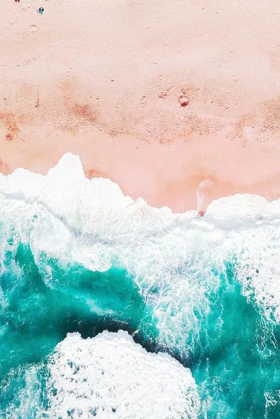 Aerial View of Ocean Waves — Nature Print