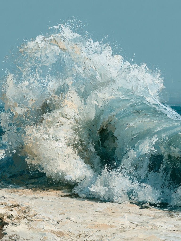 Ocean Wave Fine-Art Poster. poster detail