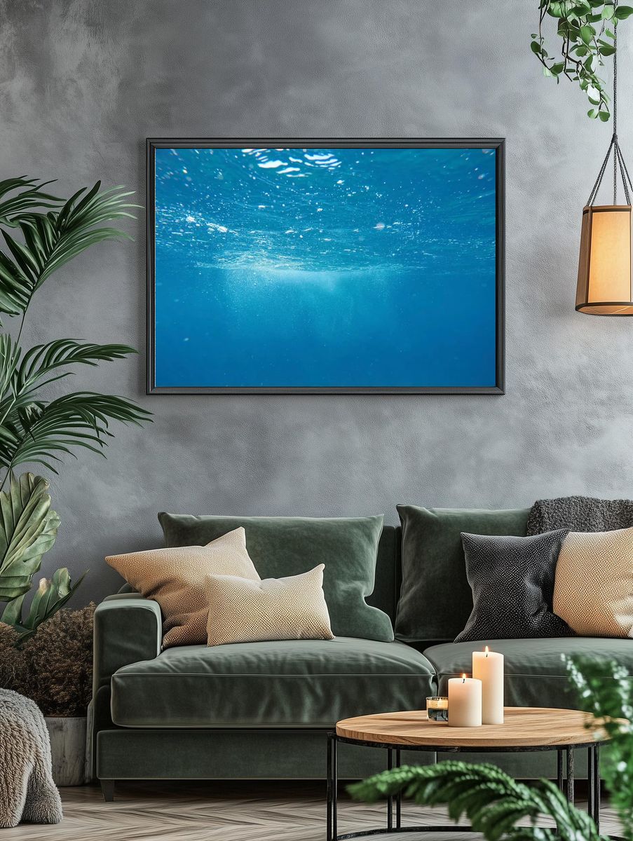 Blue ocean underwater. — room view 4