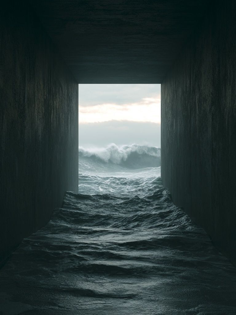 Ocean Tunnel Photography Poster. poster — photography art
