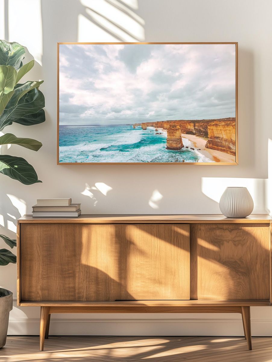 Ocean Cliffs — Photography Print. — room view 3