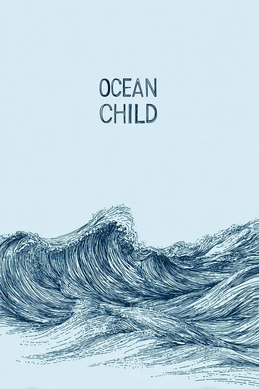 Ocean Child — Illustration Print. poster detail