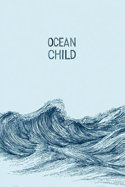 Ocean Child — Illustration Print. poster