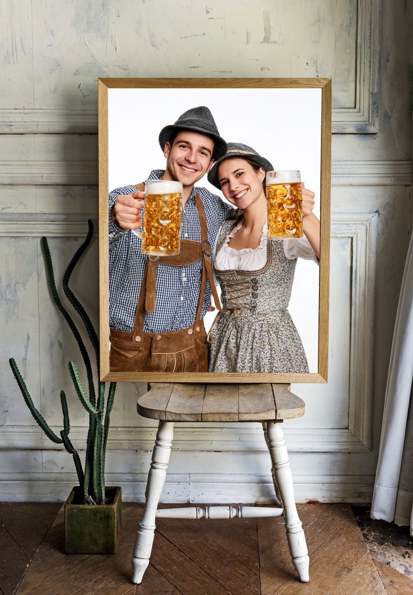 Oktoberfest Beer Cheers Photography Poster. room preview