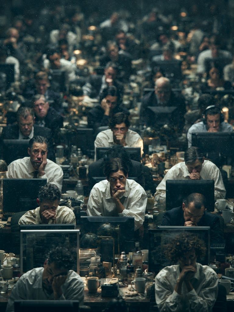 Office Crowd — Photography Print. poster detail