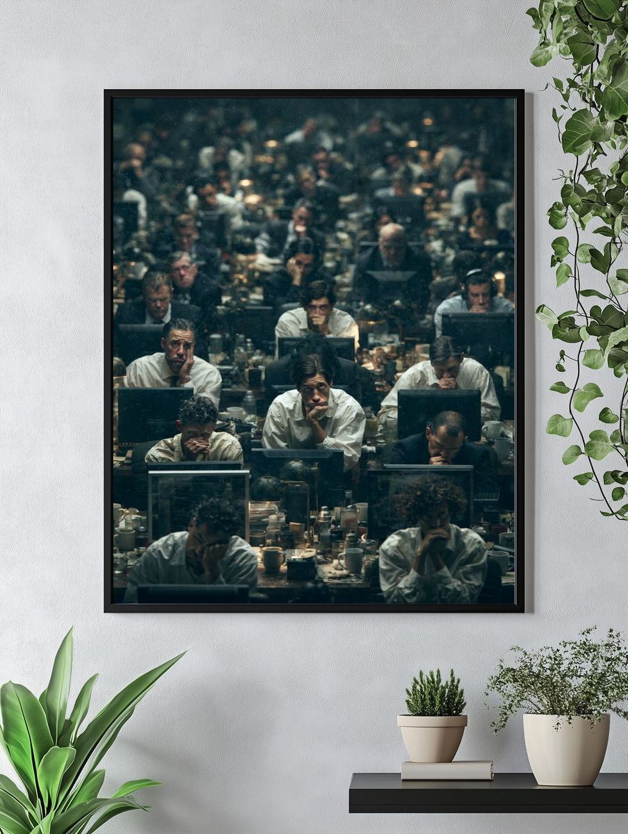 Office Crowd — Photography Print. — room view 4