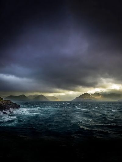 Mysterious Ocean Landscape Poster.