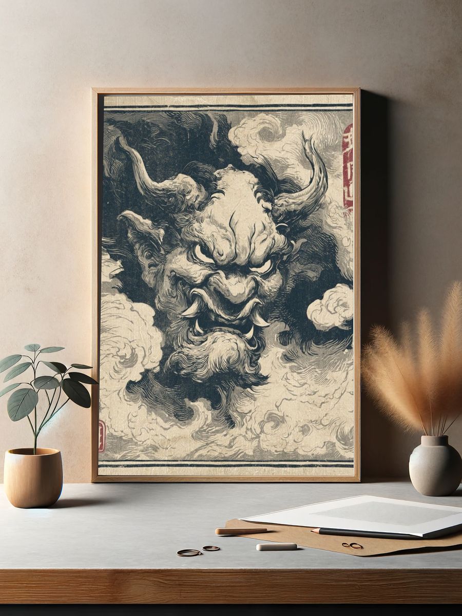 Oni Demon Ink Poster. — room view 2