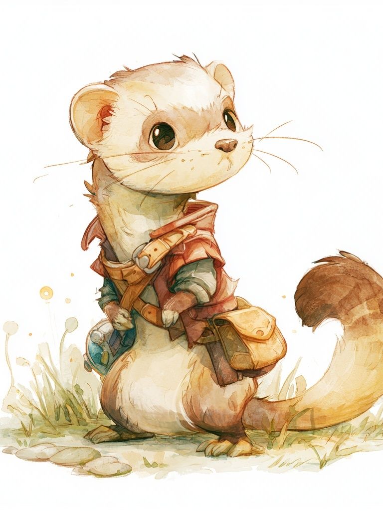 Otter Watercolor Poster. poster — animals art
