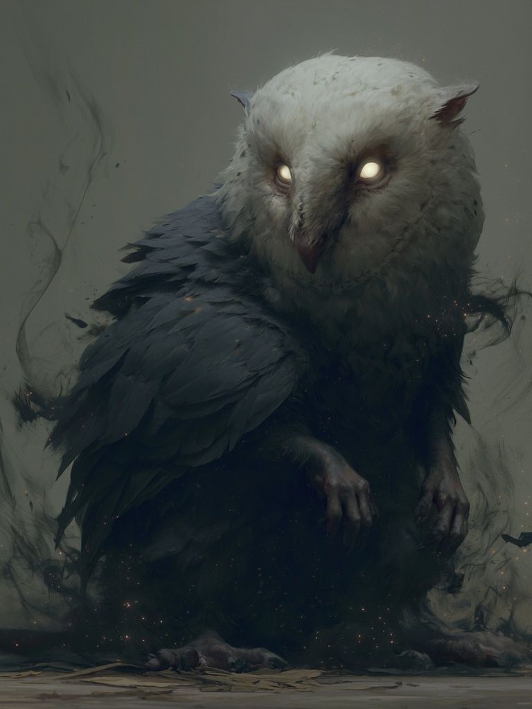 Mystic Owl Digital Art Poster. poster — animals art