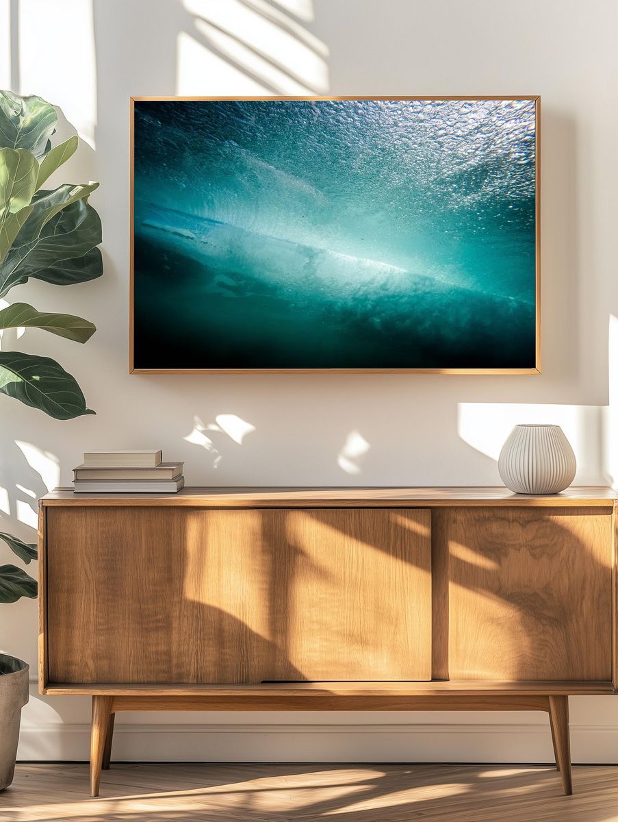 Underwater Wave Photography Poster. — room view 3