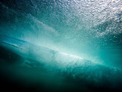 Underwater Wave Photography Poster. poster