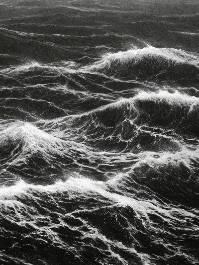 Stormy Ocean Waves Photography Poster.