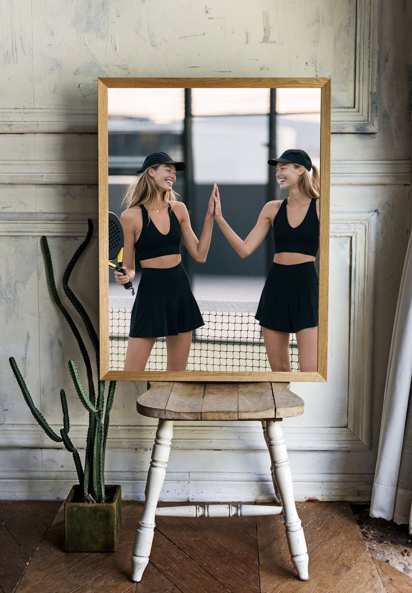 Padel Doubles Portrait Poster. room preview