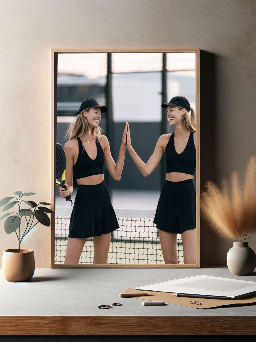 Padel Doubles Portrait Poster. — room view 2